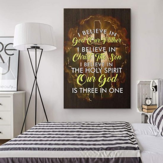 I Believe In God Our Father I Believe In Christ The Son Canvas Wall Art 1 1