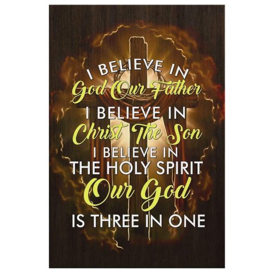 I Believe In God Our Father I Believe In Christ The Son Canvas Wall Art 2 1