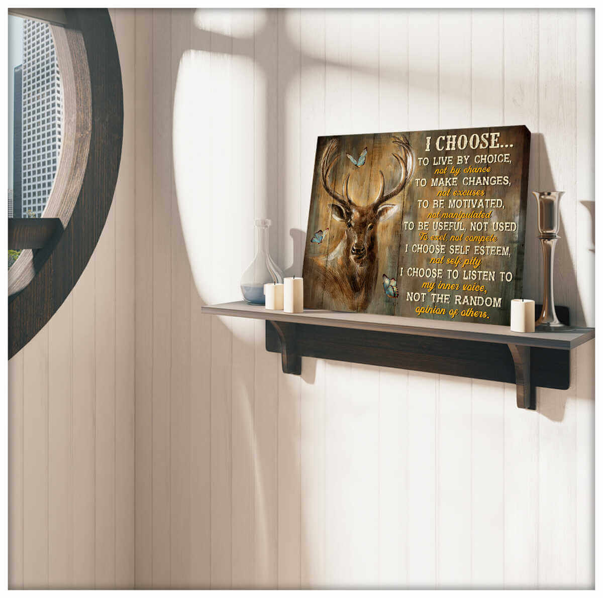 I-Choose-Deer-Canvas-Prints-Wall-Art-Decor-1 I Choose Deer Canvas Prints Wall Art Decor 1