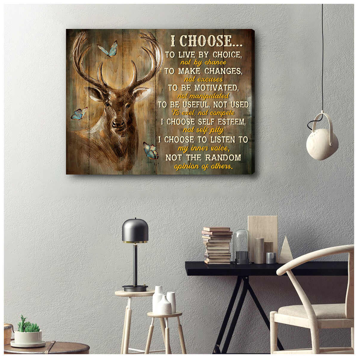 I-Choose-Deer-Canvas-Prints-Wall-Art-Decor-2 I Choose Deer Canvas Prints Wall Art Decor 2