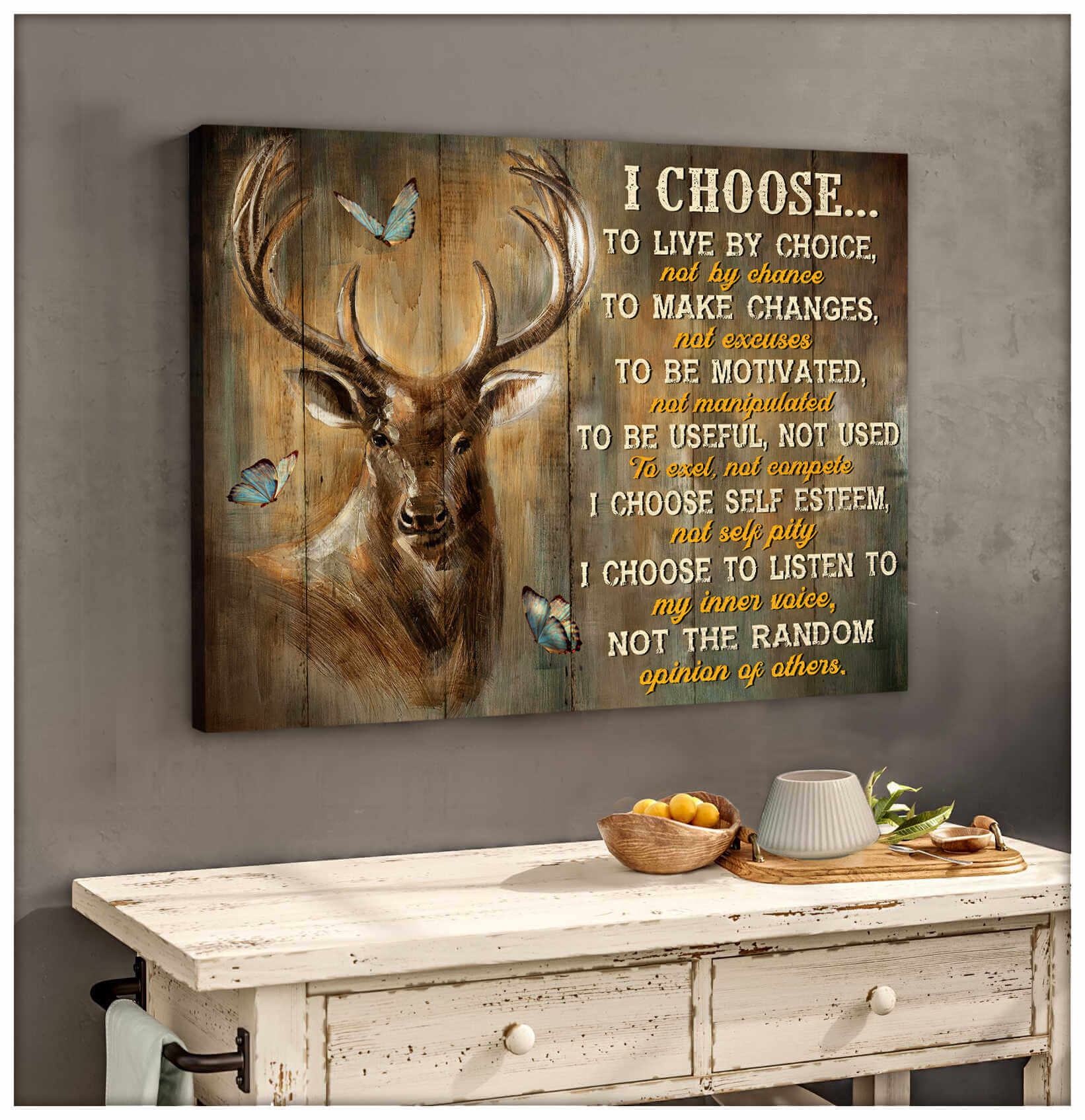 I-Choose-Deer-Canvas-Prints-Wall-Art-Decor I Choose Deer Canvas Prints Wall Art Decor