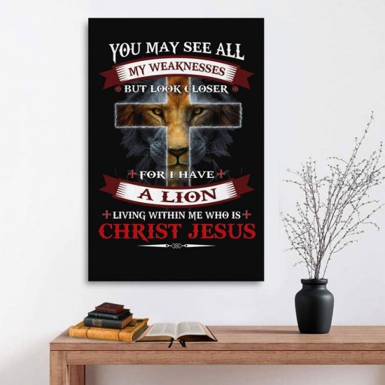 I Have A Lion Who Is Christ Jesus Christian Wall Art Canvas