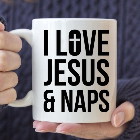 I Love Jesus And Naps Coffee Mug