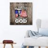 I Stand For The Flag And I Kneel Before God Wall Art Canvas Print