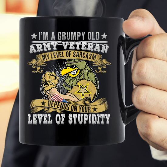 I'm A Grumpy Old Army Veteran Mug Soldiers Military Mug