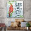 Isaiah 12:2 God Is My Salvation; I Will Trust And Not Be Afraid Canvas Wall Art