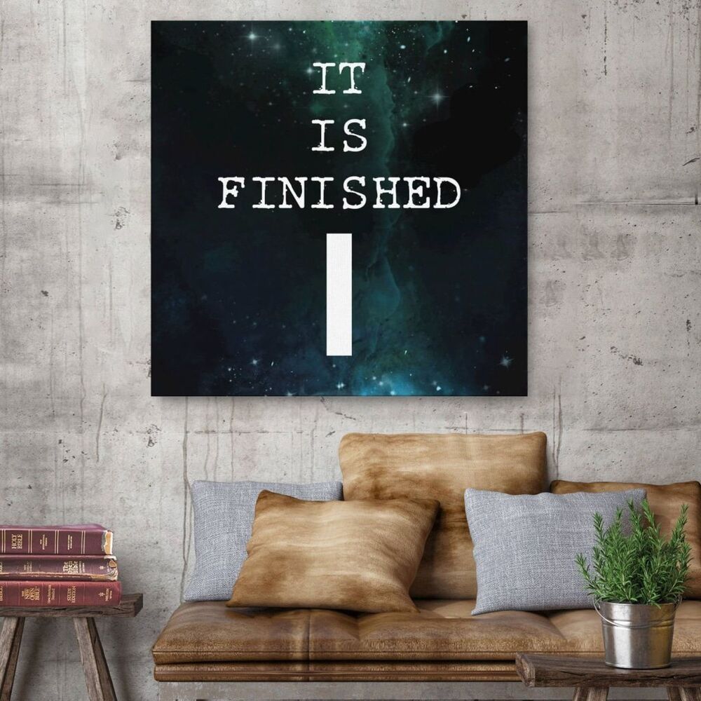 It Is Finished Canvas Wall Art