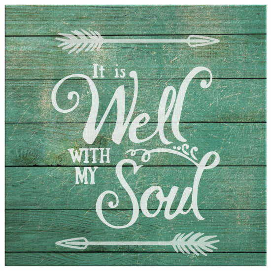 It Is Well With My Soul Canvas Wall Art 2