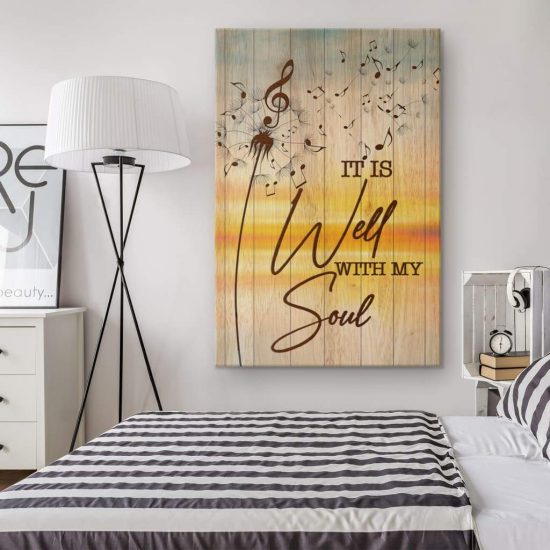 It Is Well With My Soul Christian Wall Art Canvas 1 2