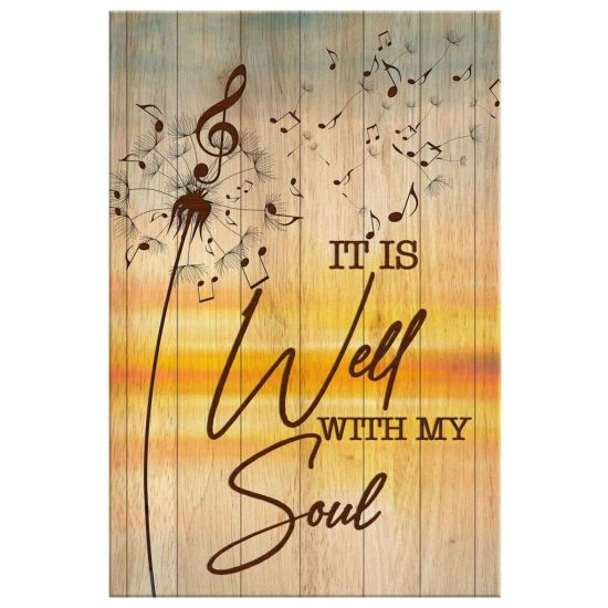It Is Well With My Soul Christian Wall Art Canvas 2 2