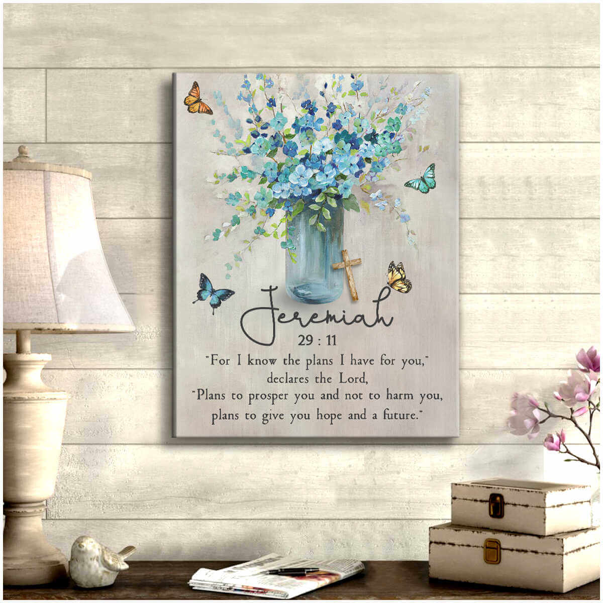 Jeremiah-2911-Butterfly-Canvas-Wall-Art-1 Jeremiah 2911 Butterfly Canvas Wall Art 1
