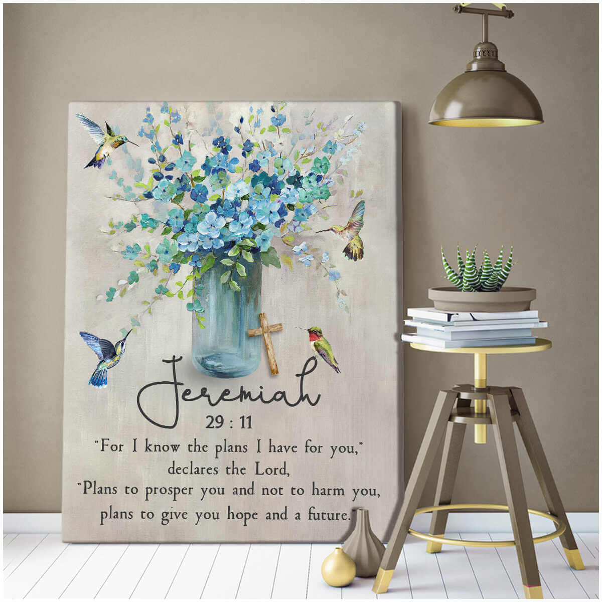Jeremiah-2911-Hummingbird-Canvas-Wall-Art-1 Jeremiah 2911 Hummingbird Canvas Wall Art 1