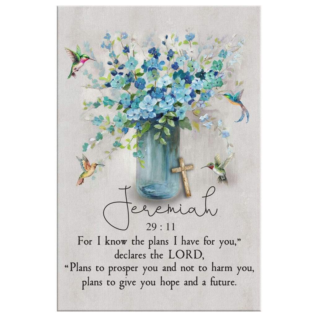 Jeremiah 29 11 Niv Canvas Wall Art Teehall Live Creatively Jeremiah 29 11 niv canvas wall art teehall live creatively
