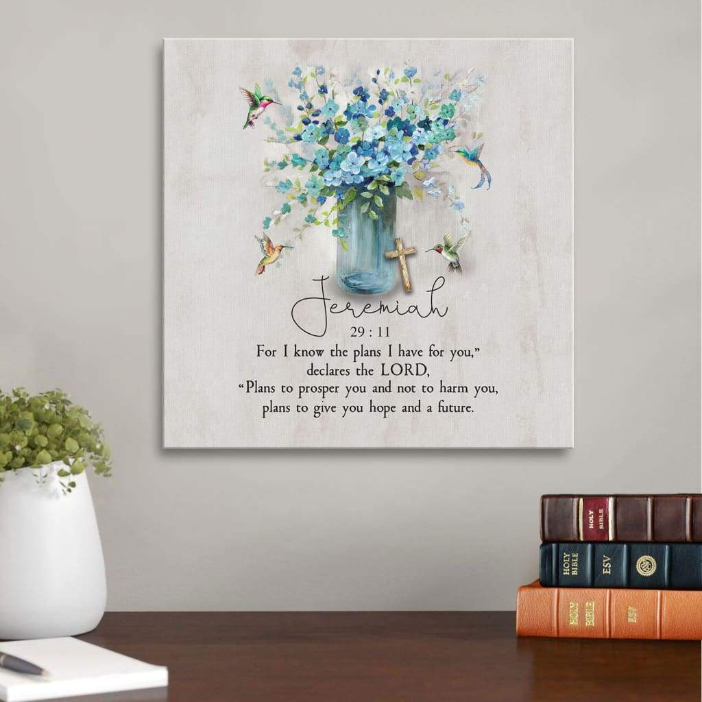 Jeremiah 29:11 Niv Canvas Wall Art