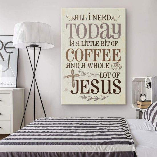 Jesus And Coffee Christian Wall Art Canvas 1 1