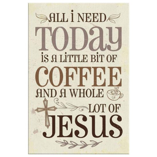 Jesus And Coffee Christian Wall Art Canvas 2 1