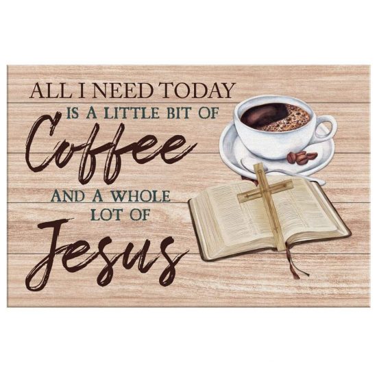 Jesus And Coffee Wall Art Canvas Christian Wall Art 2