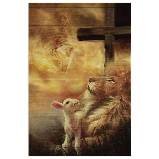 Jesus Christ Lamb Of God Lion Of Judah Canvas Wall Art 2