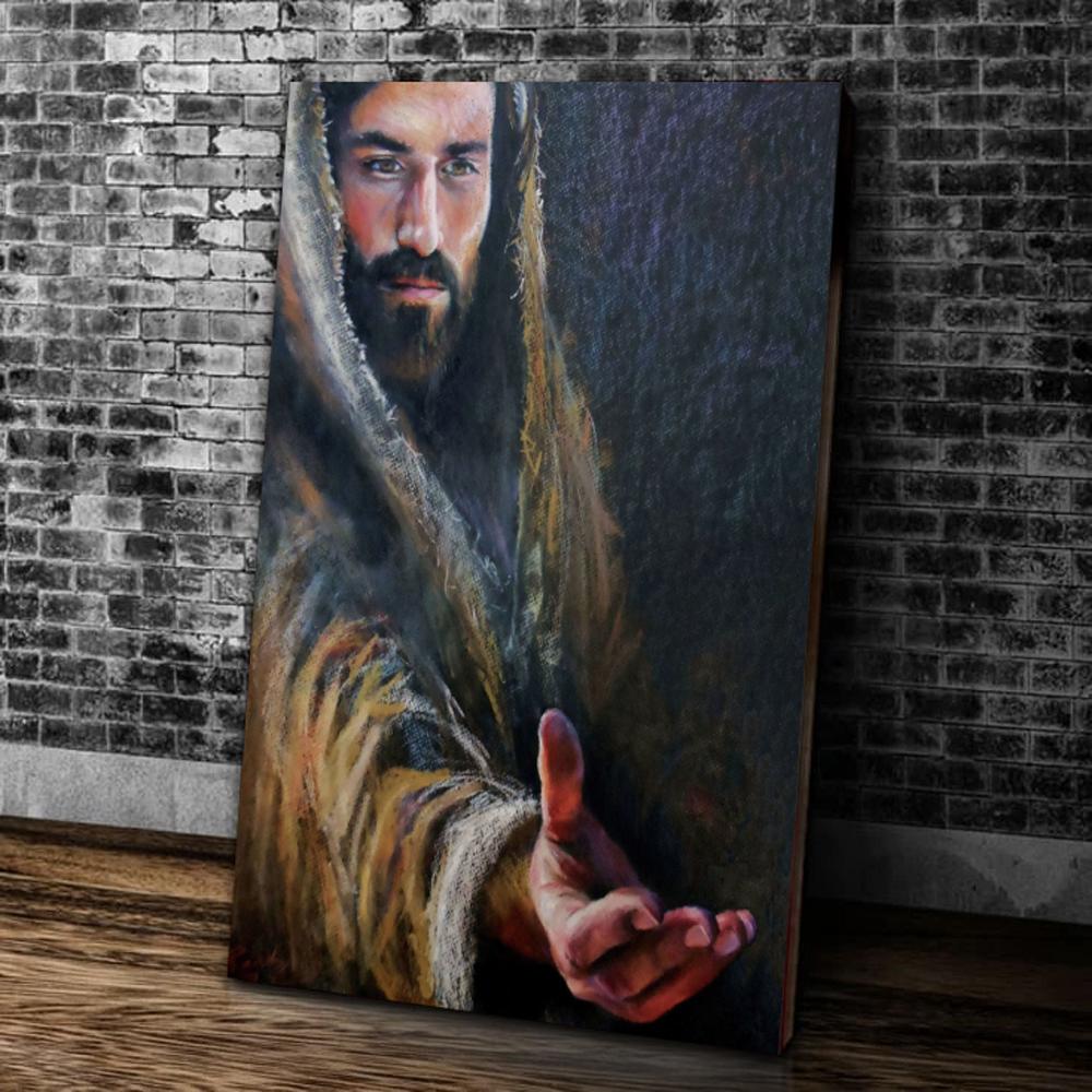 Jesus Come And Take My Hand Canvas Prints Wall Art Decor