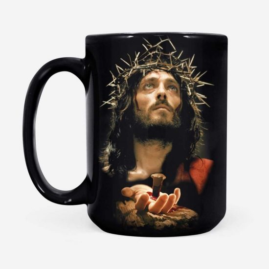 Jesus Crucified Hands Coffee Mug 2