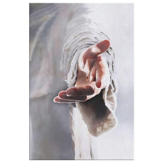 Jesus Holding His Hand Out Canvas Wall Art Christian Wall Art 2