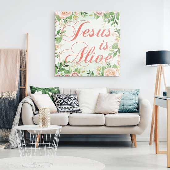 Jesus Is Alive Canvas Wall Art 1