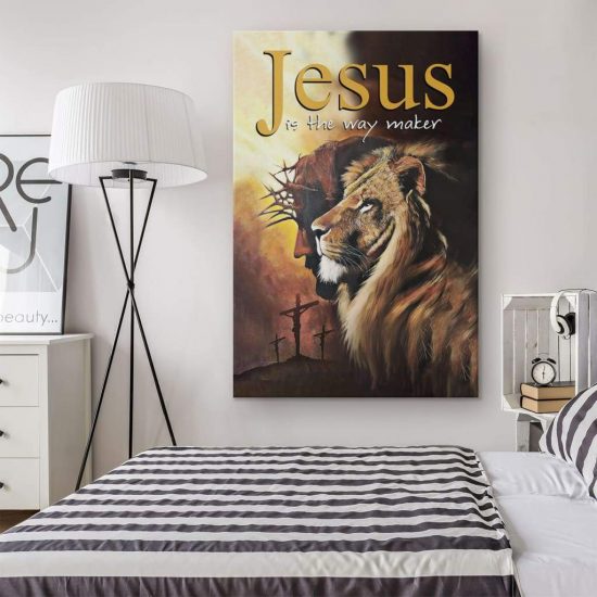 Jesus Is The Way Maker Canvas Christian Wall Art 1