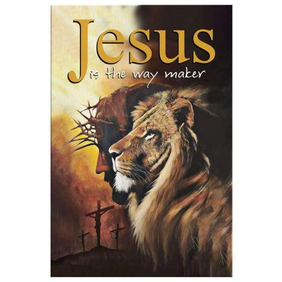 Jesus Is The Way Maker Canvas Christian Wall Art 2