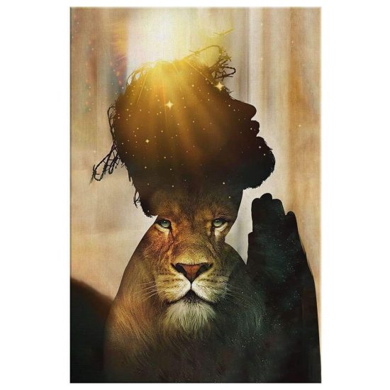 Jesus Lion Of Judah Canvas Wall Art Christian Wall Art 2