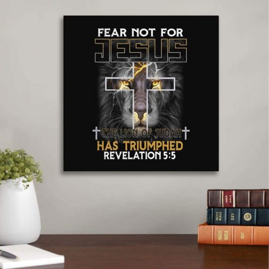 Jesus Lion Revelation 5:5 Canvas Wall Art