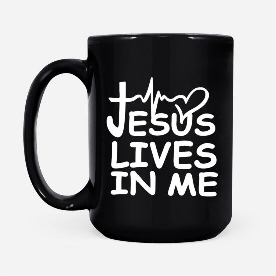 Jesus Lives In Me Coffee Mug 2