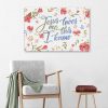 Jesus Loves Me This I Know Canvas Wall Art