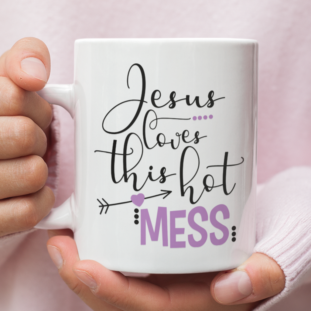 Jesus-Loves-This-Hot-Mess-Coffee-Mug Jesus Loves This Hot Mess Coffee Mug