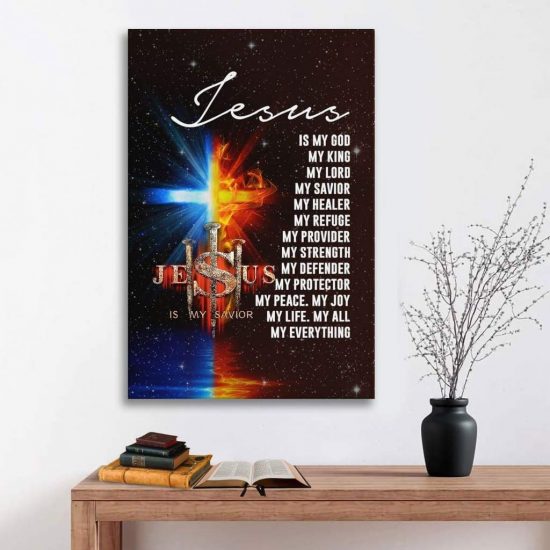 Jesus My Lord My God My King My Everything Canvas Wall Art