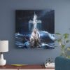 Jesus Outstretched Hands Saves Canvas Wall Art - Christian Wall Art