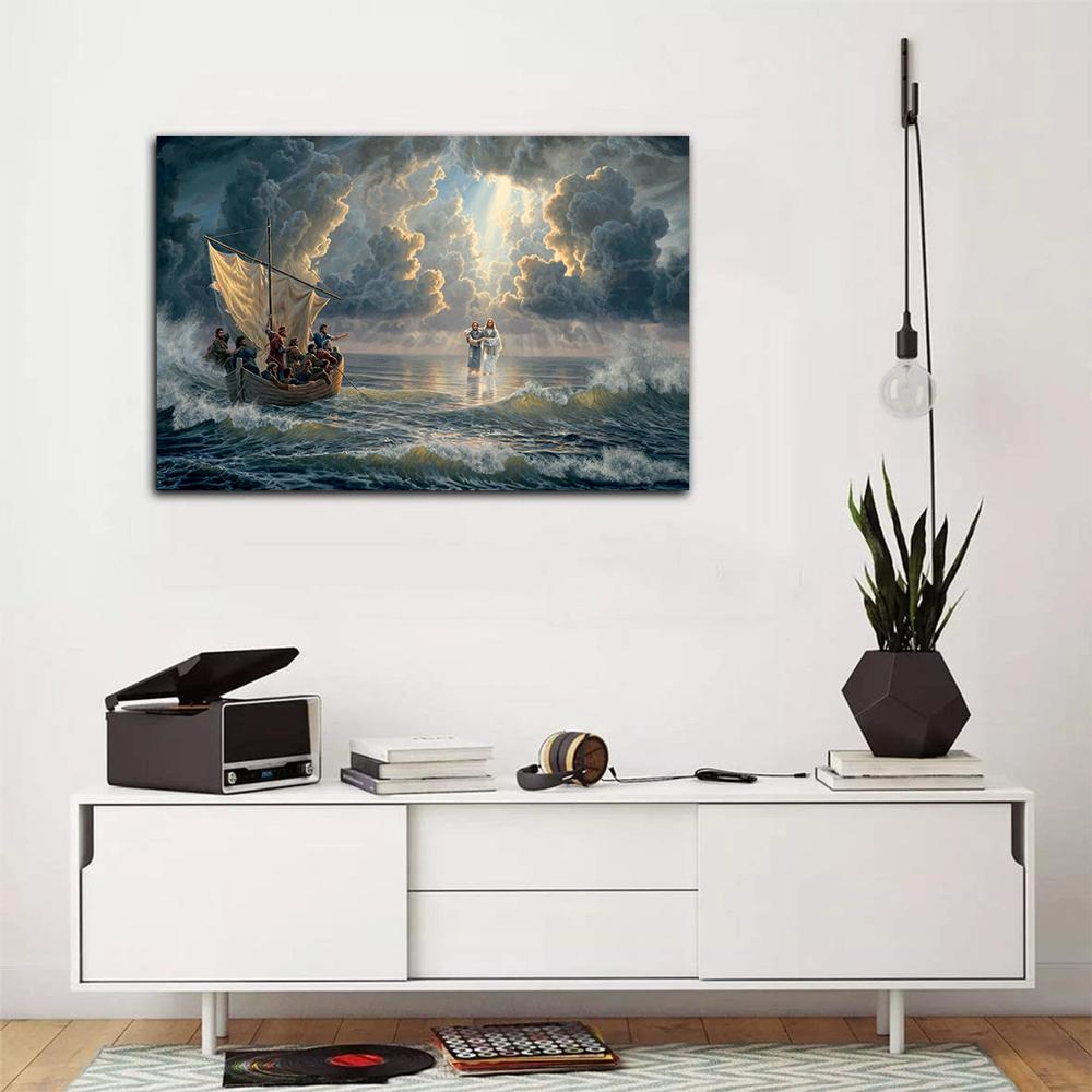 Jesus In A Storm Canvas