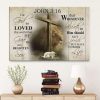 John 3:16 Kjv Canvas Wall Art