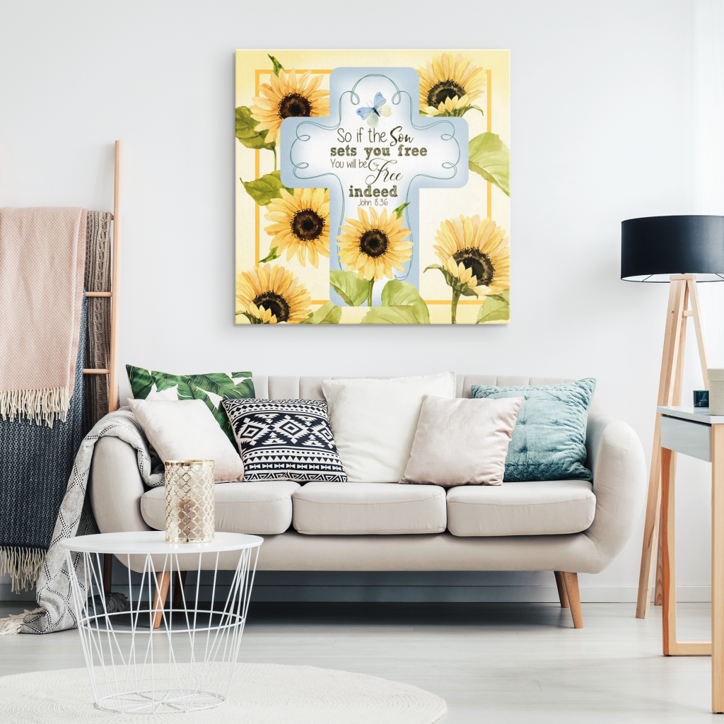 You Will Be Free Indeed Canvas Wall Art