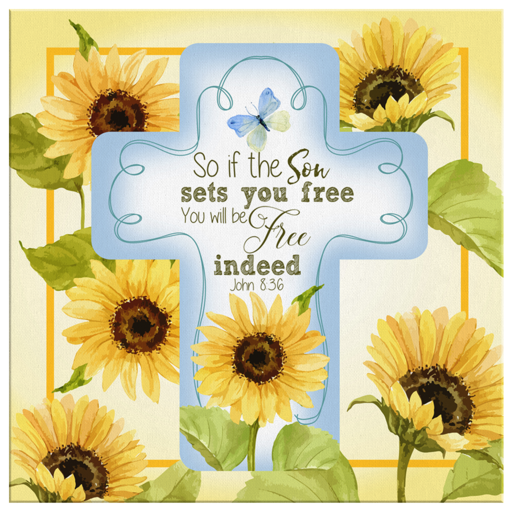 John-836-So-If-The-Son-Sets-You-Free-You-Will-Be-Free-Indeed-Canvas-Wall-Art-2 John 836 So If The Son Sets You Free You Will Be Free Indeed Canvas Wall Art 2