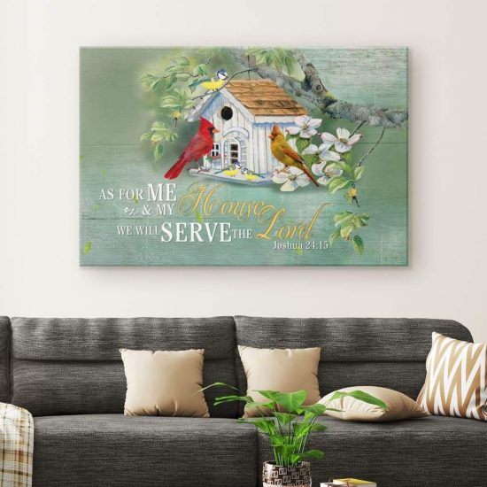 Joshua 2415 We Will Serve The Lord Canvas Wall Art 1