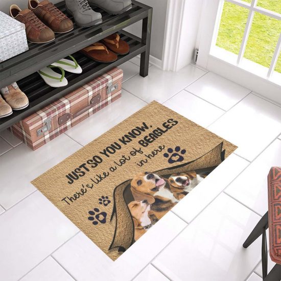 Just So You Know Beagle Dog Lover Doormat Welcome Mat