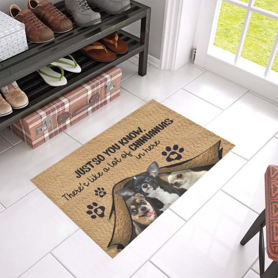 Just So You Know Chihuahua Dog Lover Doormat Welcome Mat