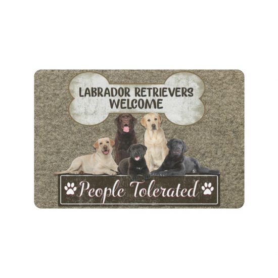 Labrador Retrievers Welcome Dog Lover Doormat Welcome Mat 1