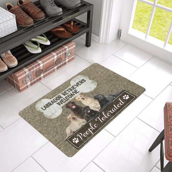 Labrador Retrievers Welcome Dog Lover Doormat Welcome Mat