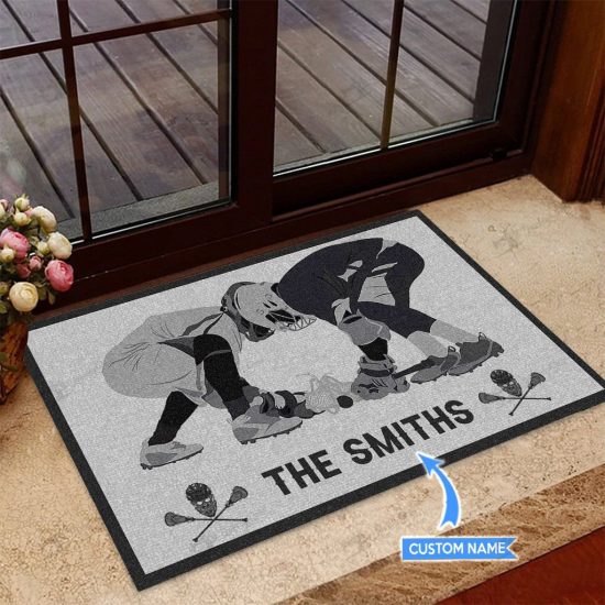 Lacrosse Personalized Custom Name Doormat Welcome Mat