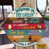 Lake Cabin Welcome To The Cabin Custom Wood Circle Sign