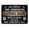 Laundry Room Drop Your Pants Here - Personalized Custom Classic Metal Signs