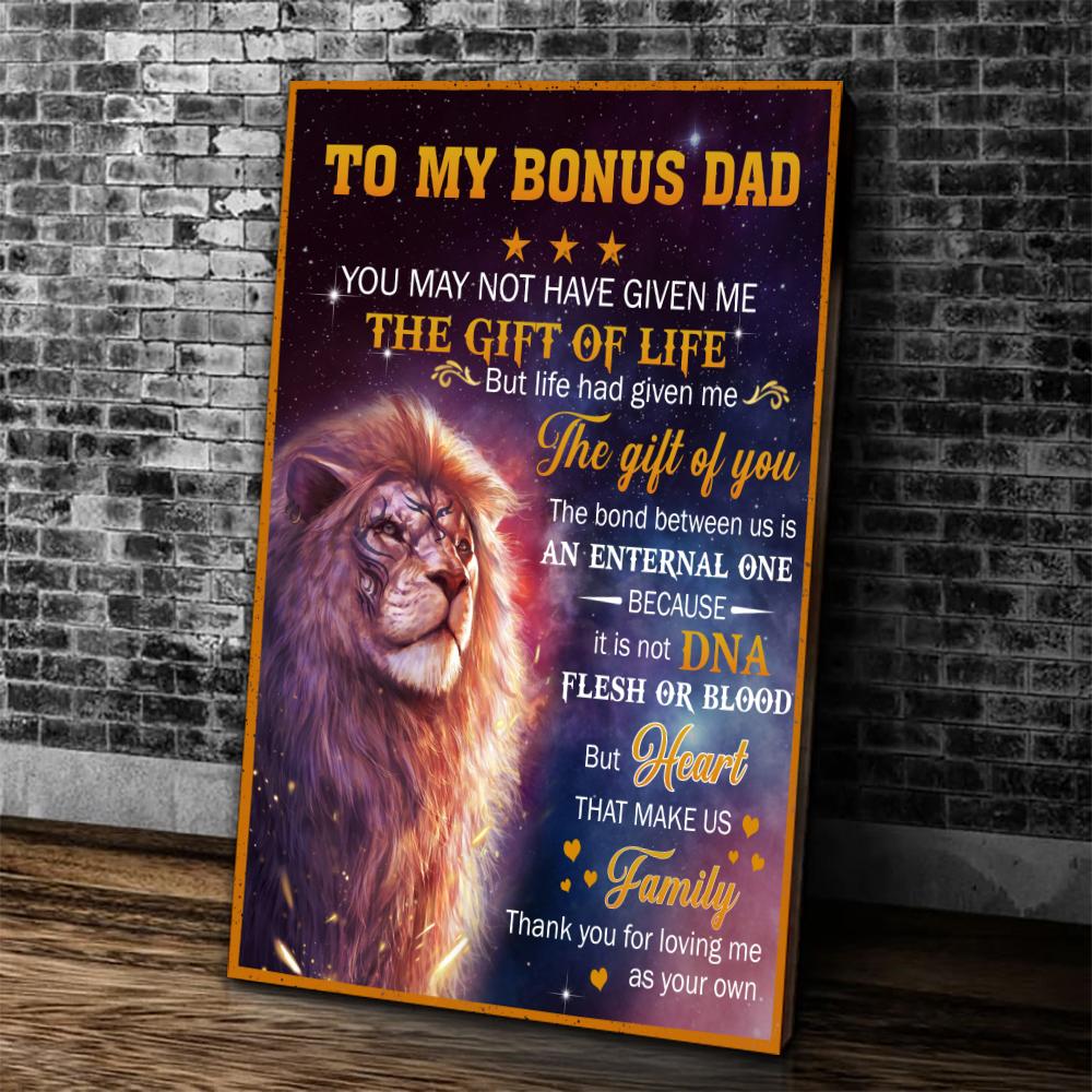 Lion Bonus Dad Canvas