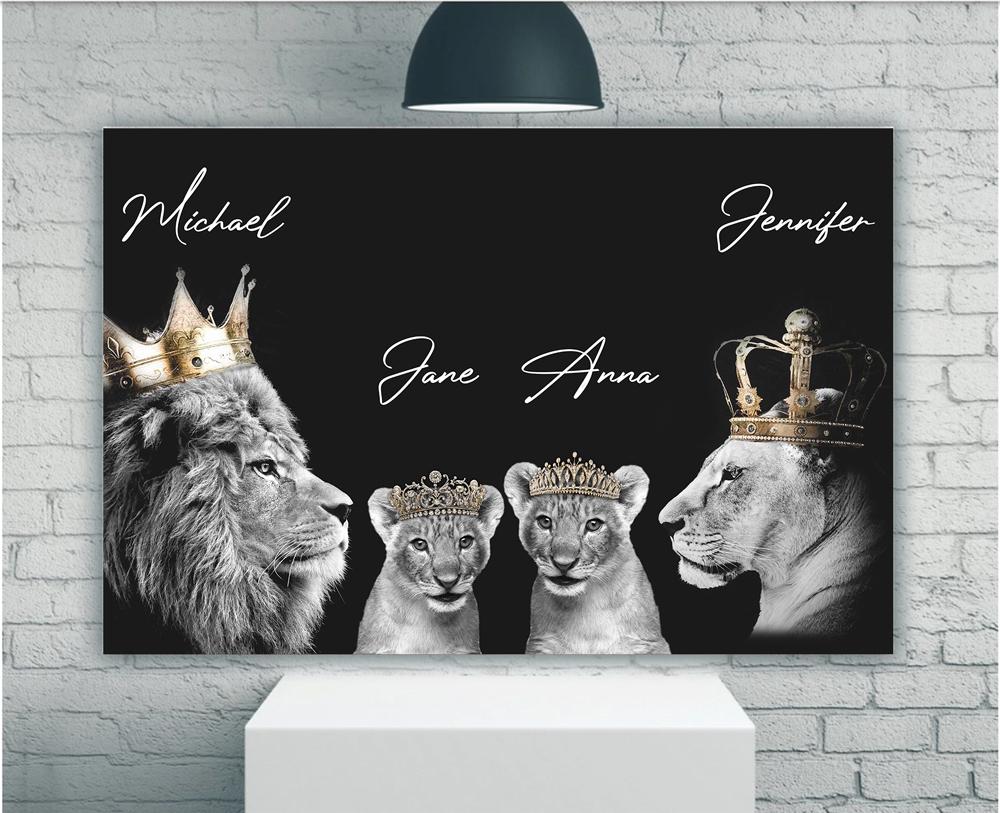 Lion Family Canvas