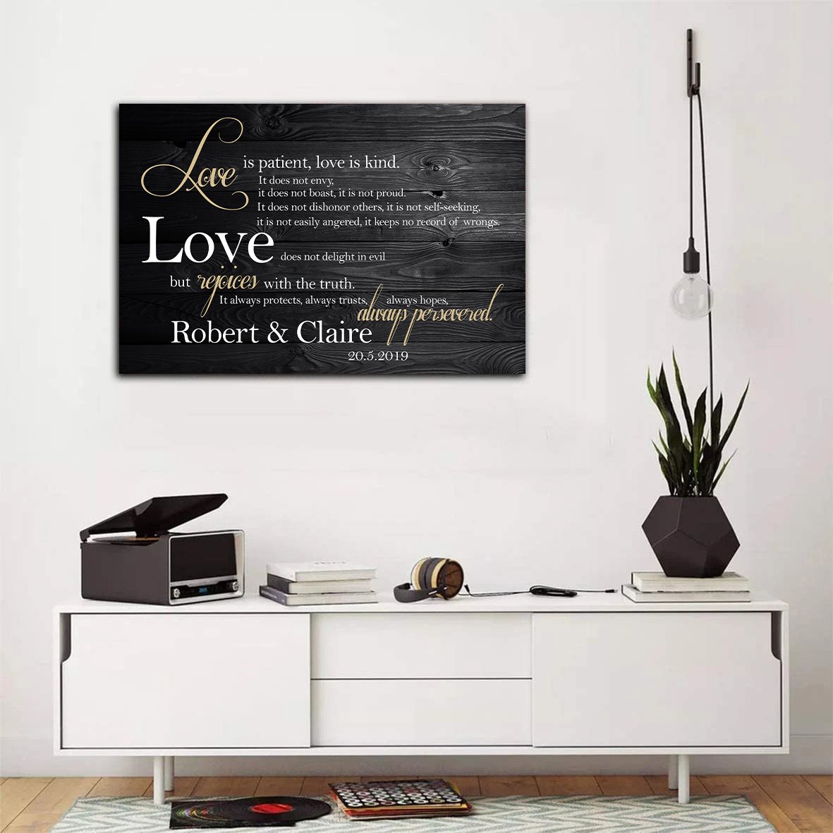 Love Is Kind Personalized Canvas Prints
